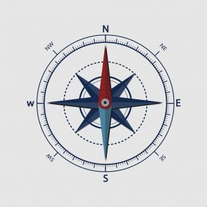Illustration of compass